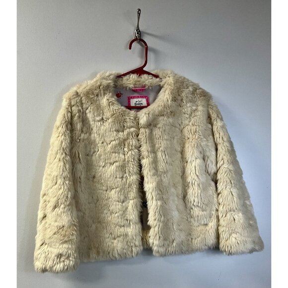 Girls Mini Boden 11-12Y Faux Fur Coat - Picture 2 of 10